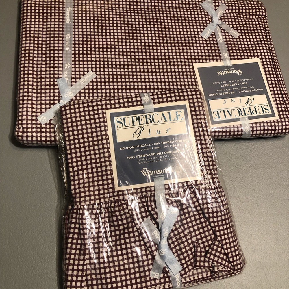 Vintage Full Flat Sheet 200 thread count